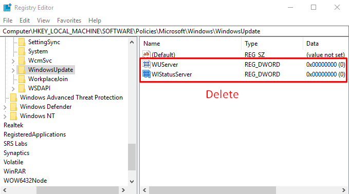 reparere Windows 10 Opdateringsfej 0x80240034,