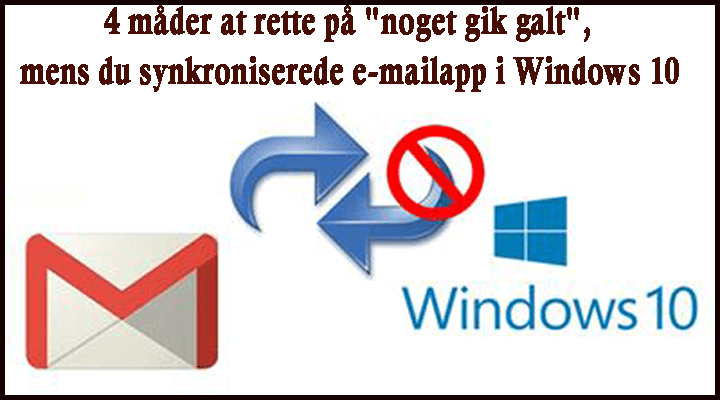 fjern "Der gik noget galt" i Windows 10