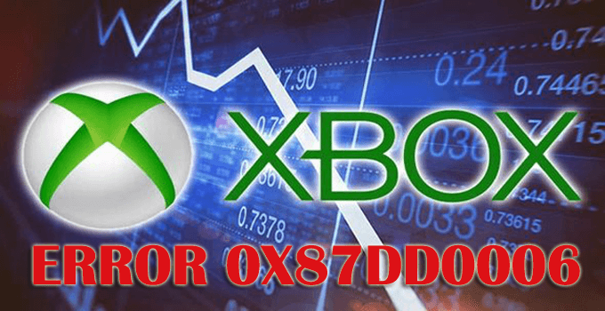 Xbox 0x87dd0006 log ind fejl