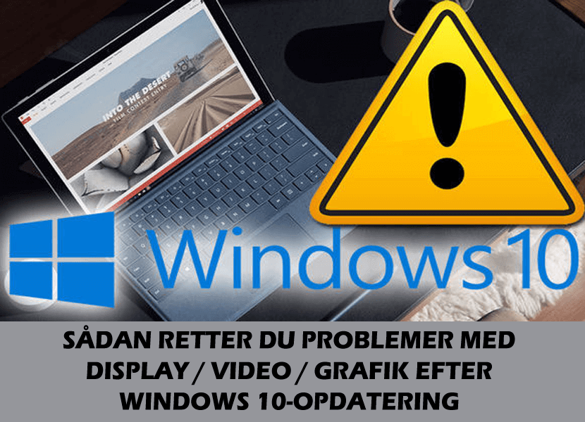 Windows 10 display chauffør problemer