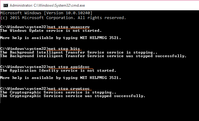 Windows forsvareren fejlkode 0x800b0100