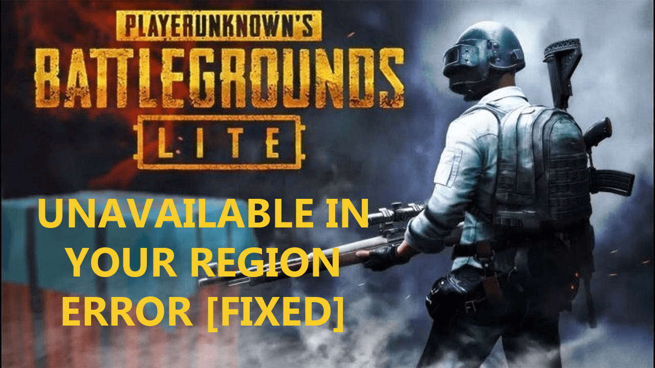 PUBG Lite-regionfejl