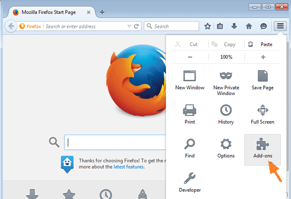 Firefox XPCOM-fejl